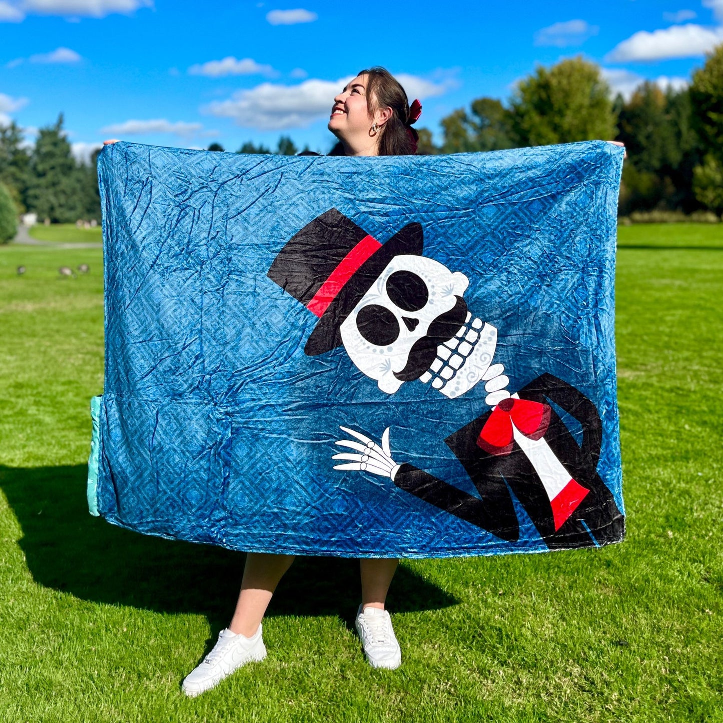 Catrín: 2 in 1 Cobija-Mochila Calientita | Cobichila | Teporingo