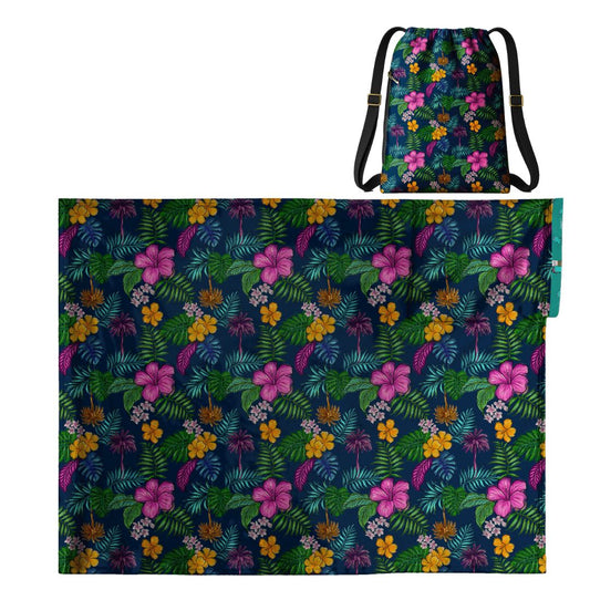 Tropical Pattern: 2-in-1 Cozy Blanket Backpack | Mexican Cobichila | Teporingo
