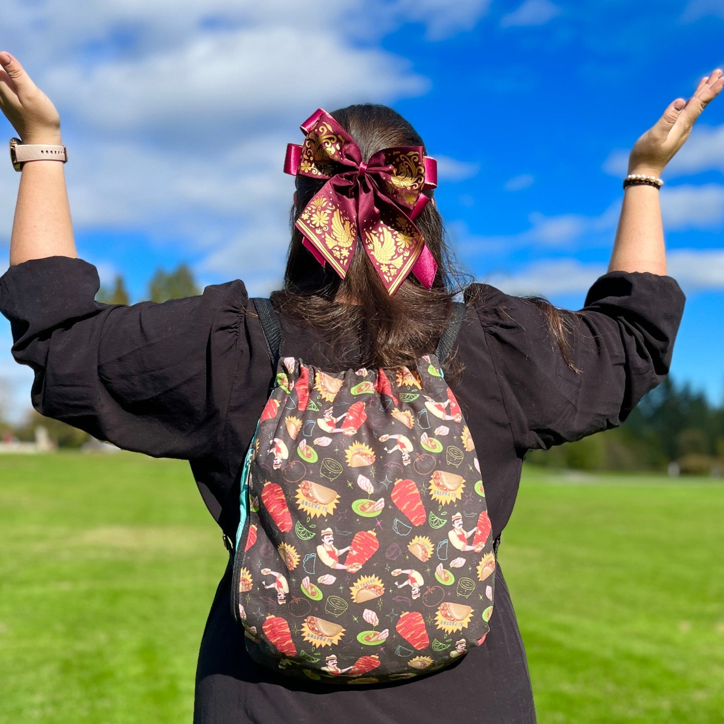 Tacos Pattern: 2 in 1 Blanket-Backpack | Cobichila