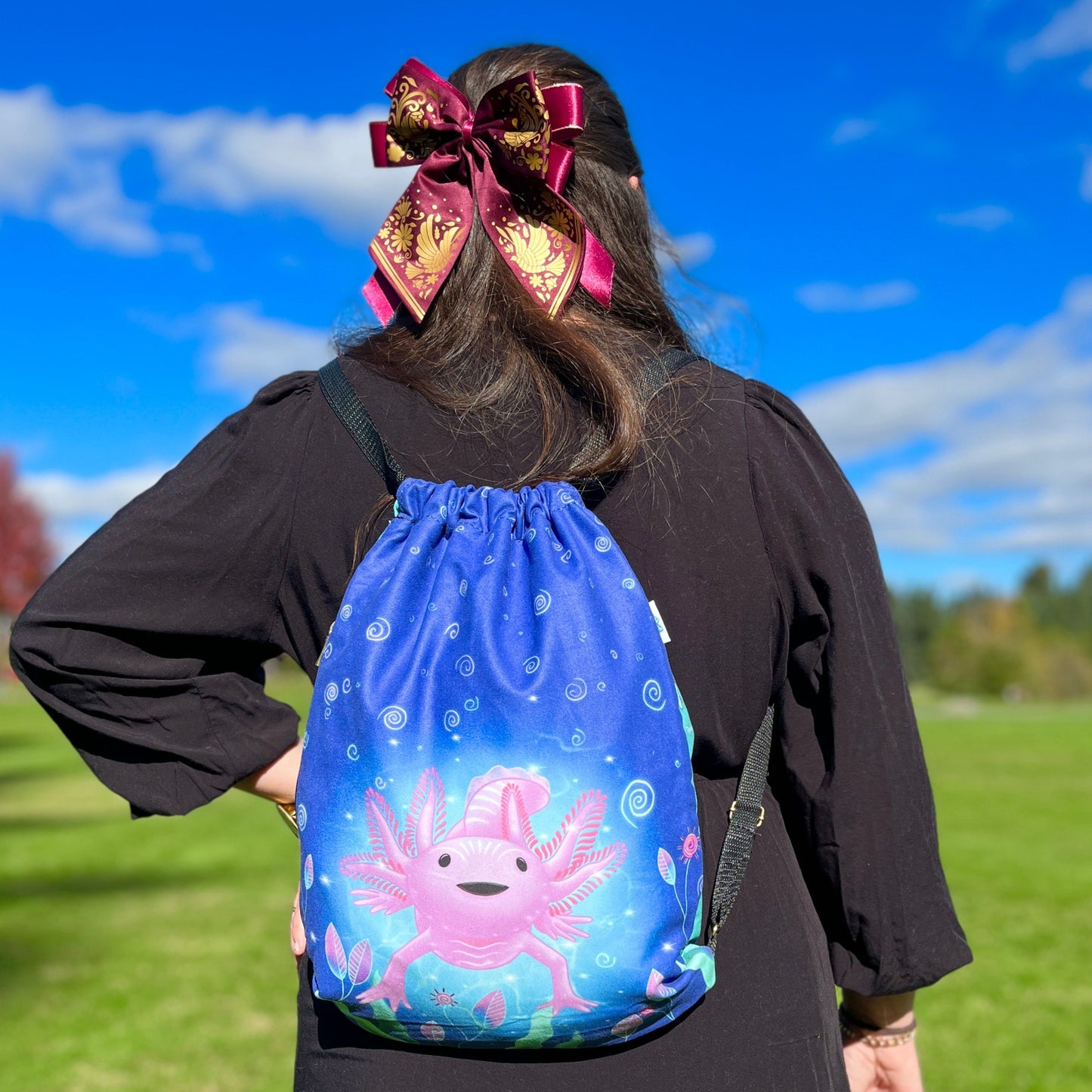 Axolotl: 2 in 1 Blanket-Backpack | Cobichila