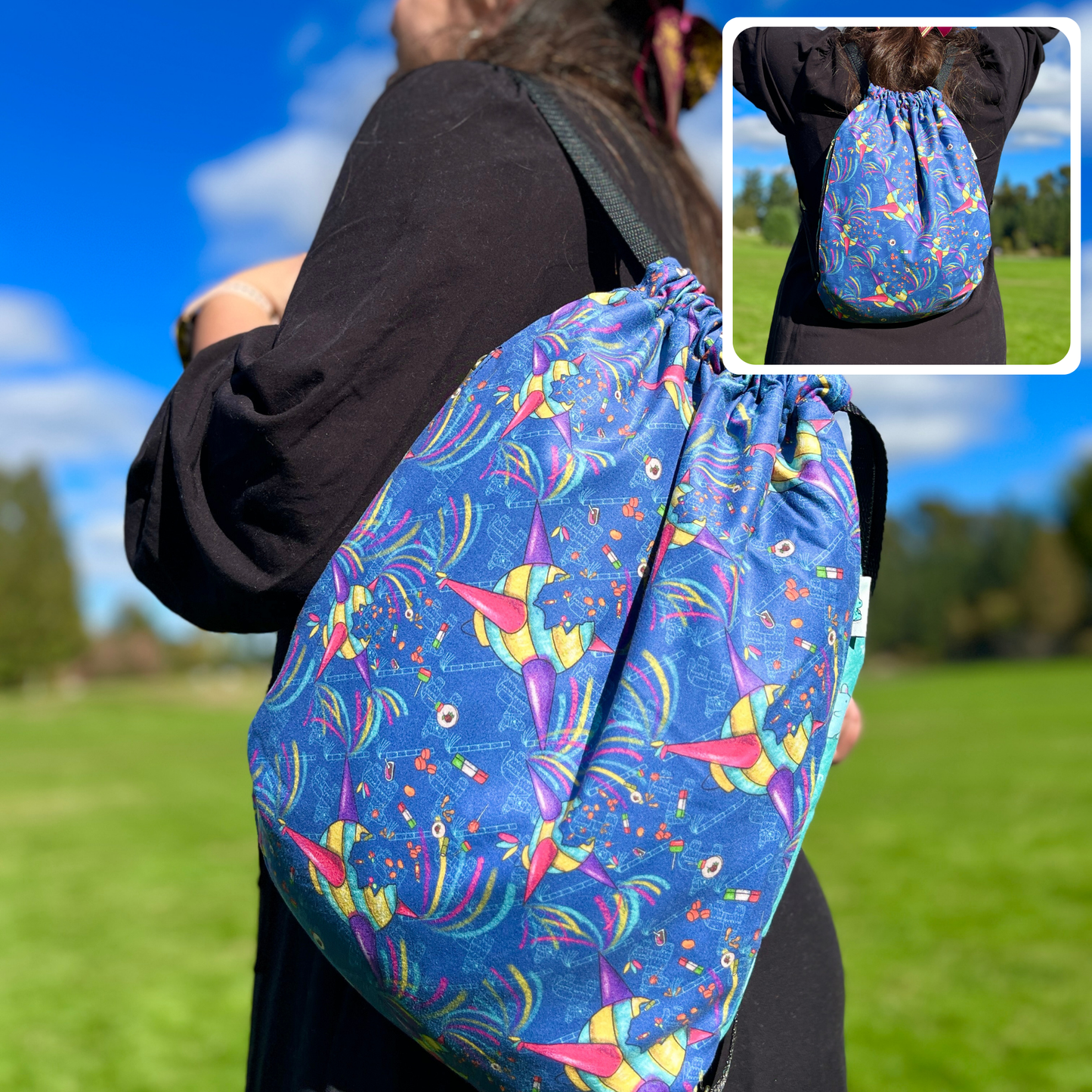 Patrón de piñatas 2 en 1: Manta-Mochila