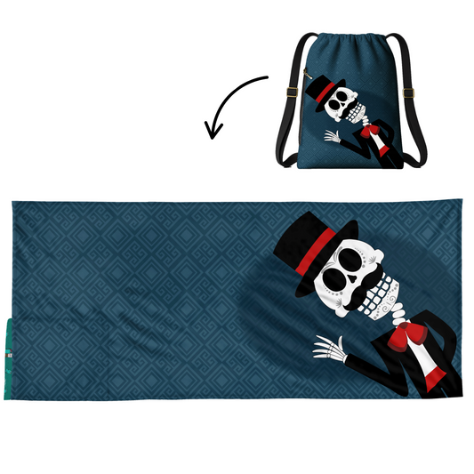 Catrin 2-in-1 Beach Towel Backpack | Mexican Mochitoalla | Teporingo