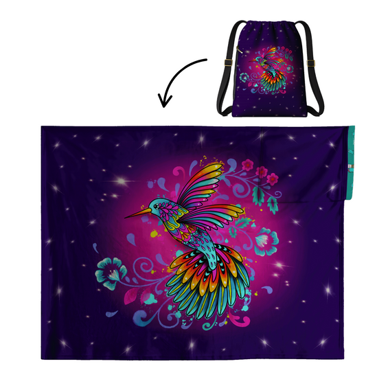 Colibrí 2 en 1: Manta-Mochila 