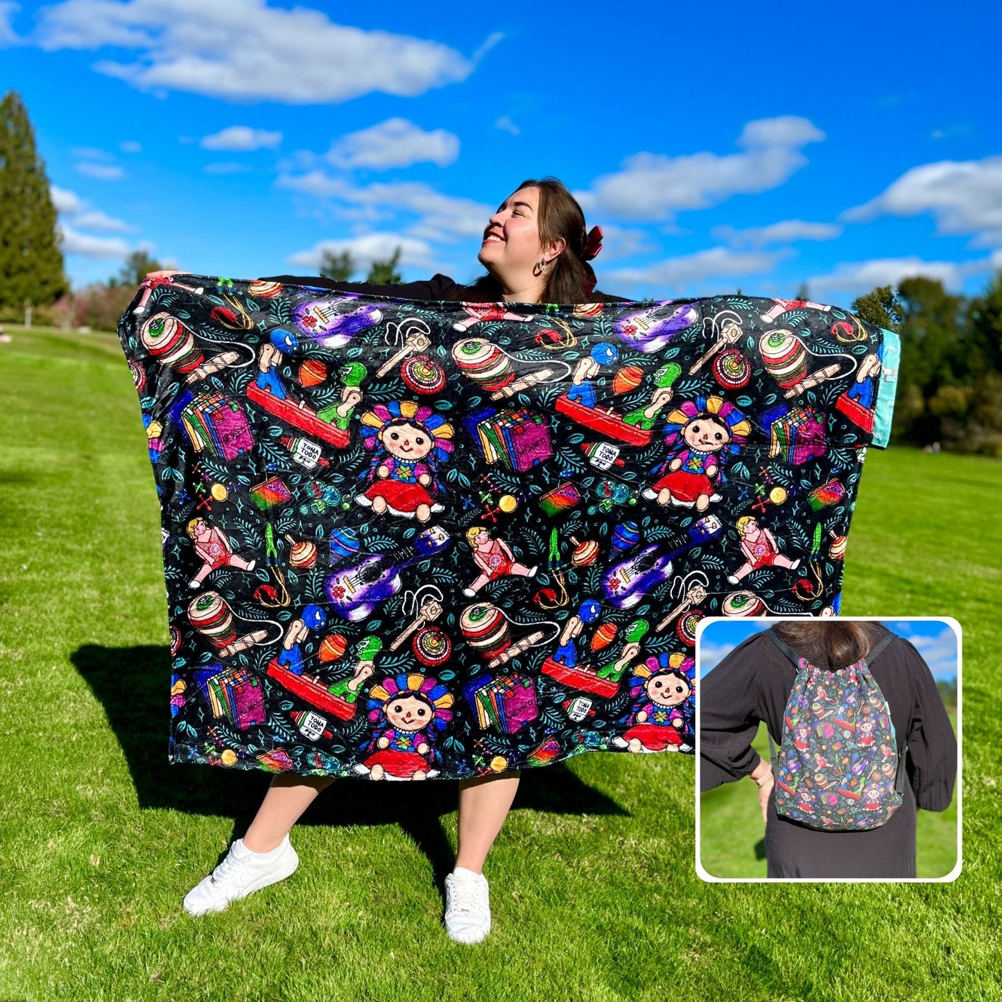 Toys Pattern: 2 in-1 Cozy Blanket Backpack | Mexican Cobichila | Teporingo