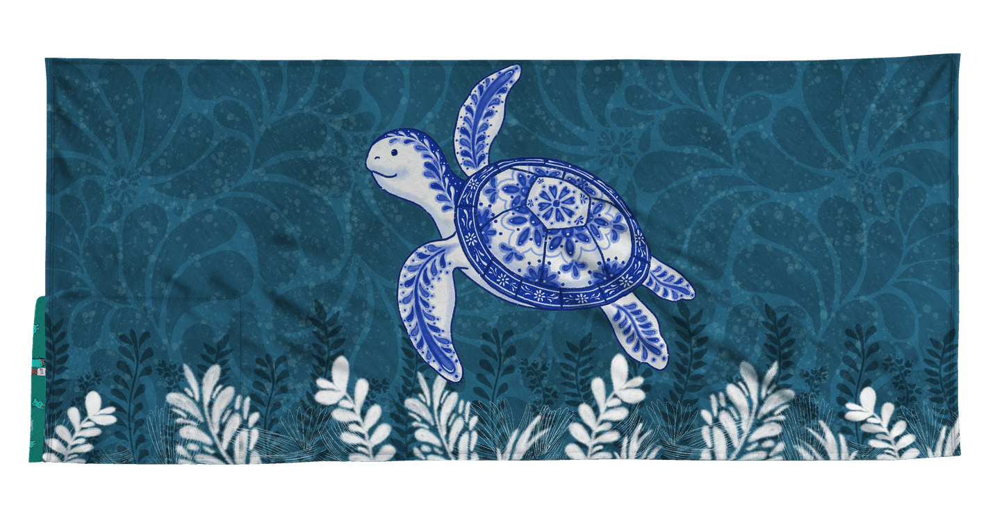 Sea Turtle: 2-in-1 Beach Towel Backpack | Mexican Mochitoalla | Teporingo