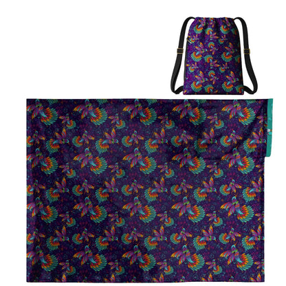 Hummingbird Pattern: 2-in-1 Cozy Blanket Backpack | Mexican Cobichila | Teporingo