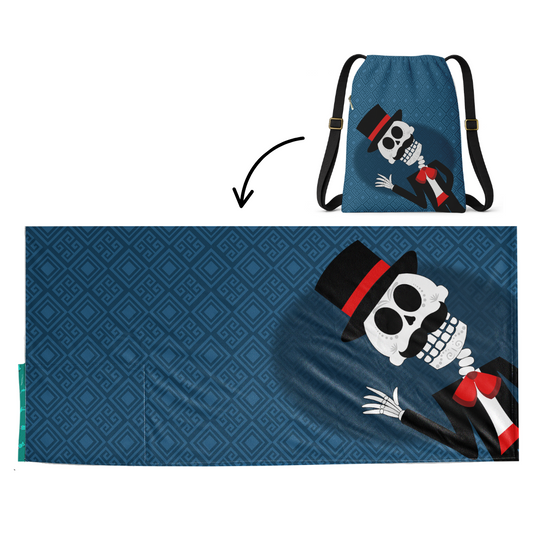 Catrin: 2 in 1 Beach Towel Backpack Sand-Free, Quick-Dry | Mochitoalla