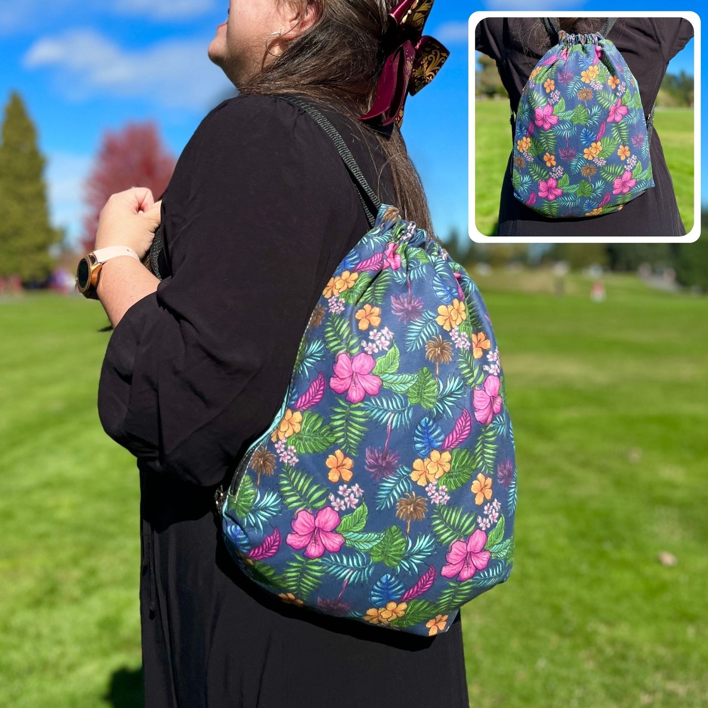 Tropical Pattern: 2-in-1 Cozy Blanket Backpack | Mexican Cobichila | Teporingo