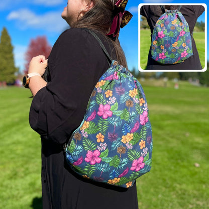 Tropical Pattern: 2-in-1 Cozy Blanket Backpack | Mexican Cobichila | Teporingo