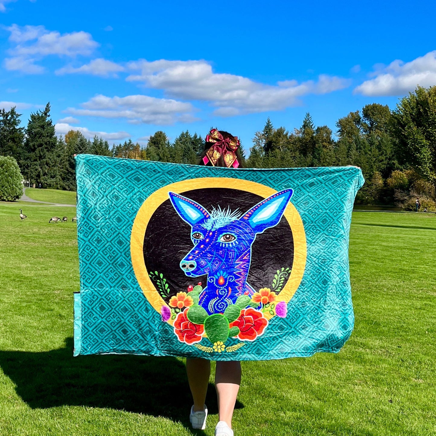 Xolo Dog: 2 in 1 Cozy Blanket-Backpack | Mexican Cobichila | Teporingo