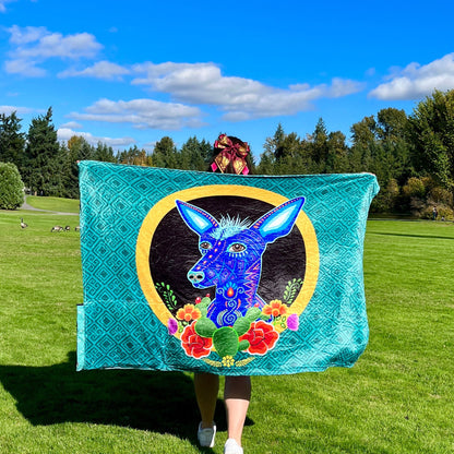 Xolo Dog: 2 in 1 Cozy Blanket-Backpack | Mexican Cobichila | Teporingo