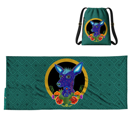 Xolo: 2-in-1 Beach Towel Backpack | Mexican Mochitoalla | Teporingo