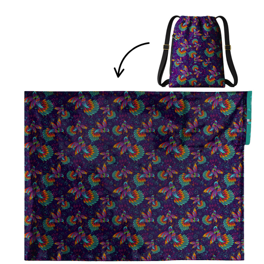 Patrón Colibrí 2 en 1: Manta-Mochila