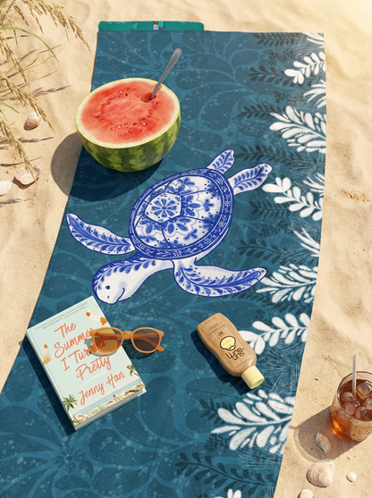 Sea Turtle: 2-in-1 Beach Towel Backpack | Mexican Mochitoalla | Teporingo