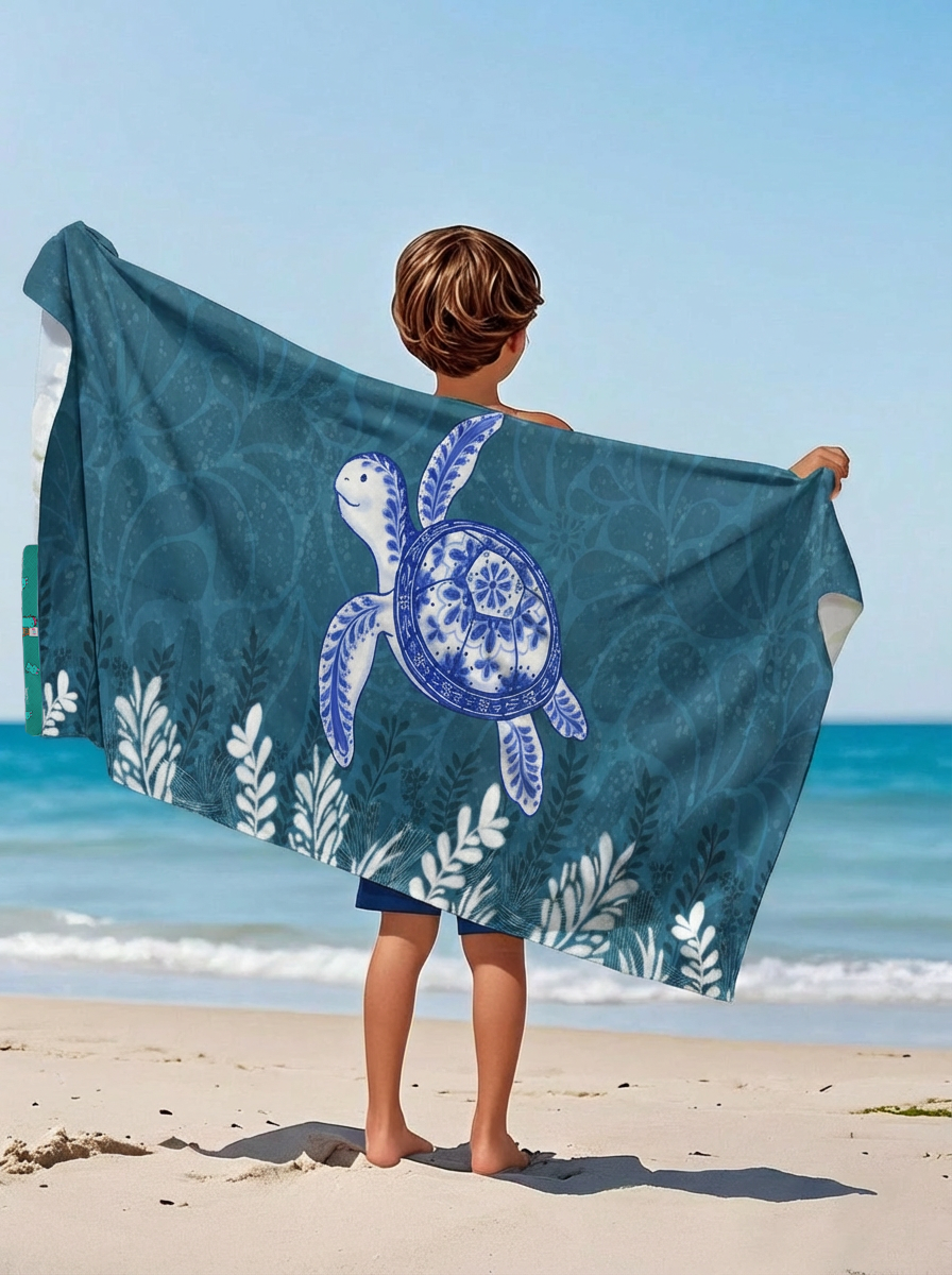 authentic kids beach towel backpack Sea Turtle: 2-in-1 Beach Towel Backpack | Mexican Mochitoalla