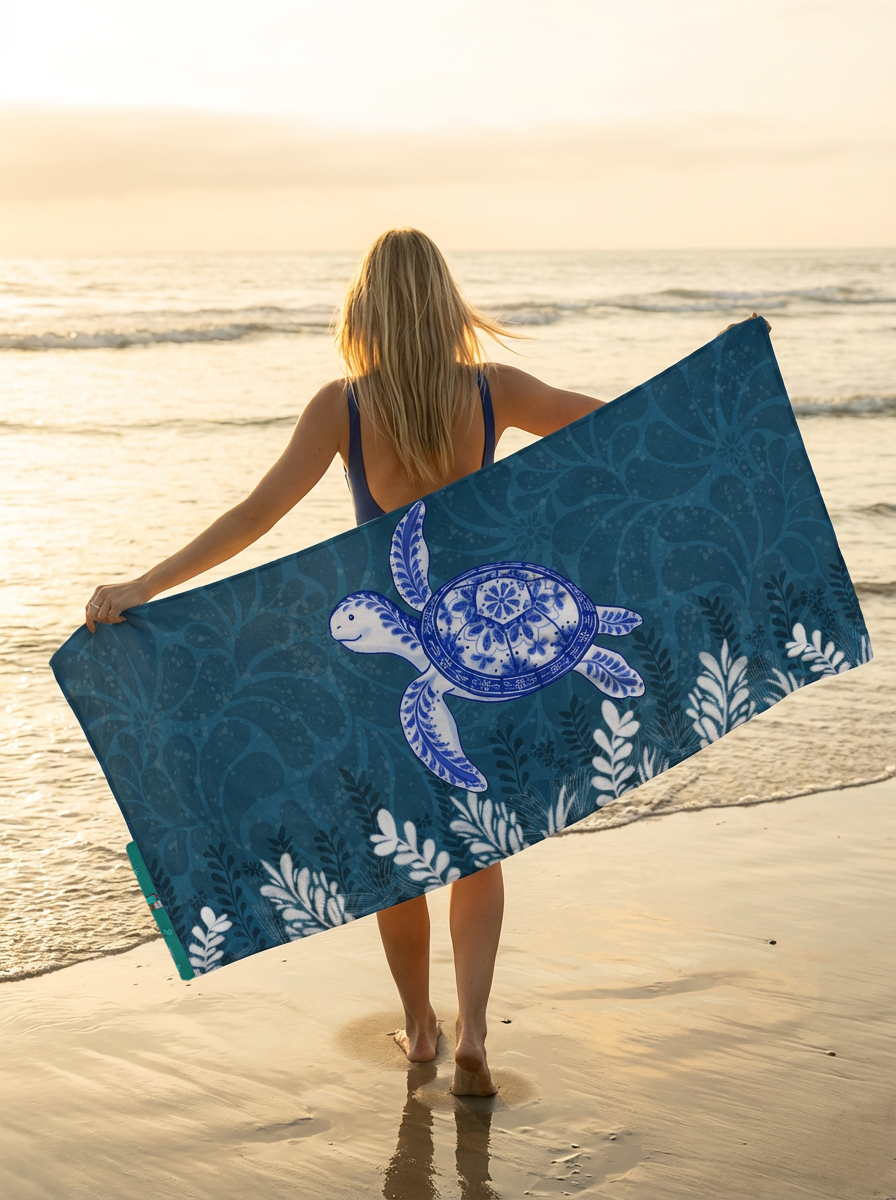 Sea Turtle: 2-in-1 Beach Towel Backpack | Mexican Mochitoalla | Teporingo